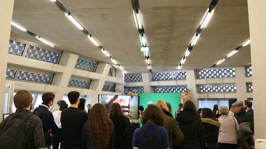 Gesamt at Tate Exchange - Wimbledon College of Arts Print & Time Based Media staff & student interactive performance - Image by Abigail Fletcher Gesamt at Tate Exchange - Wimbledon College of Arts Print & Time Based Media staff & student interactive performance - Image by Abigail Fletcher